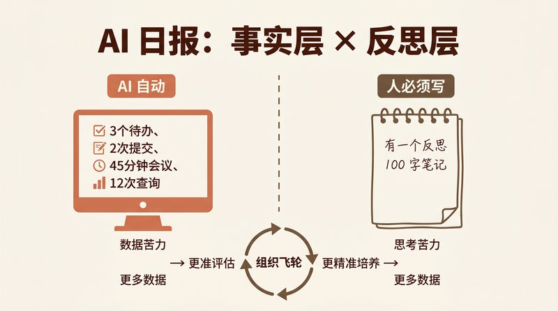 AI 日报：事实层与反思层分离