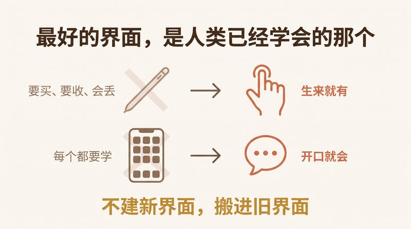 The Best Interface Is the One Humans Already Learned