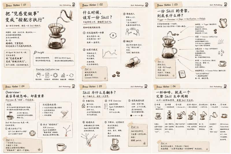 Brew Notes — 手冲咖啡 Skill 方法论全景图