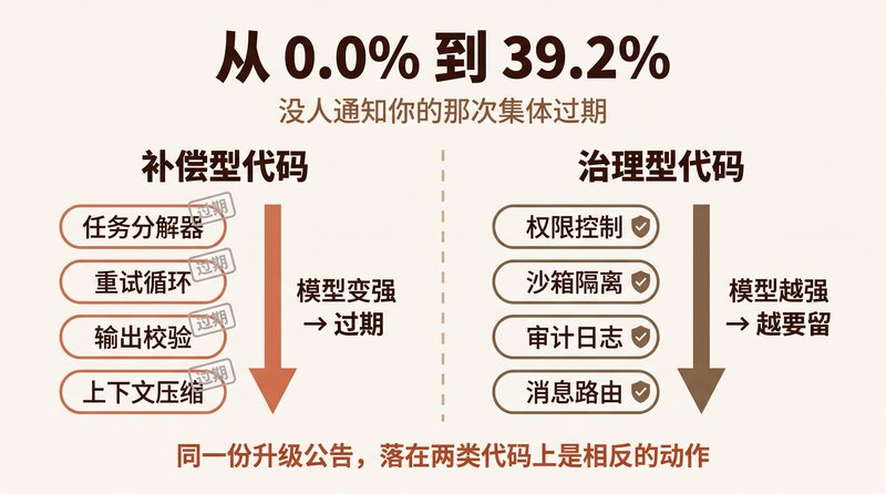From 0.0% to 39.2%: The Silent Mass Expiry of Your Harness Code