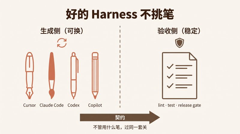 好的 Harness 不挑笔