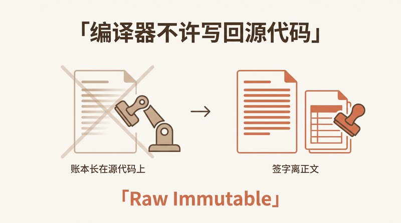 Raw Immutable: The Load-Bearing Wall of a Personal Knowledge Compiler